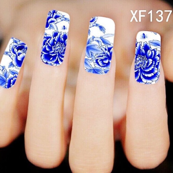 NWT Nail Art Waterslide Tattoos in Stargazer Lily - Picture 6 of 7